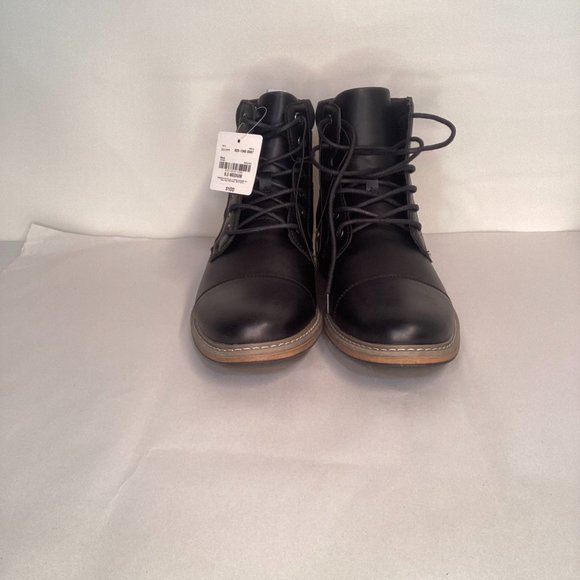 JF j.ferrar Millbank Men's Black Leather Lace Up Boot Size 9.5 NWT - Picture 4 of 6